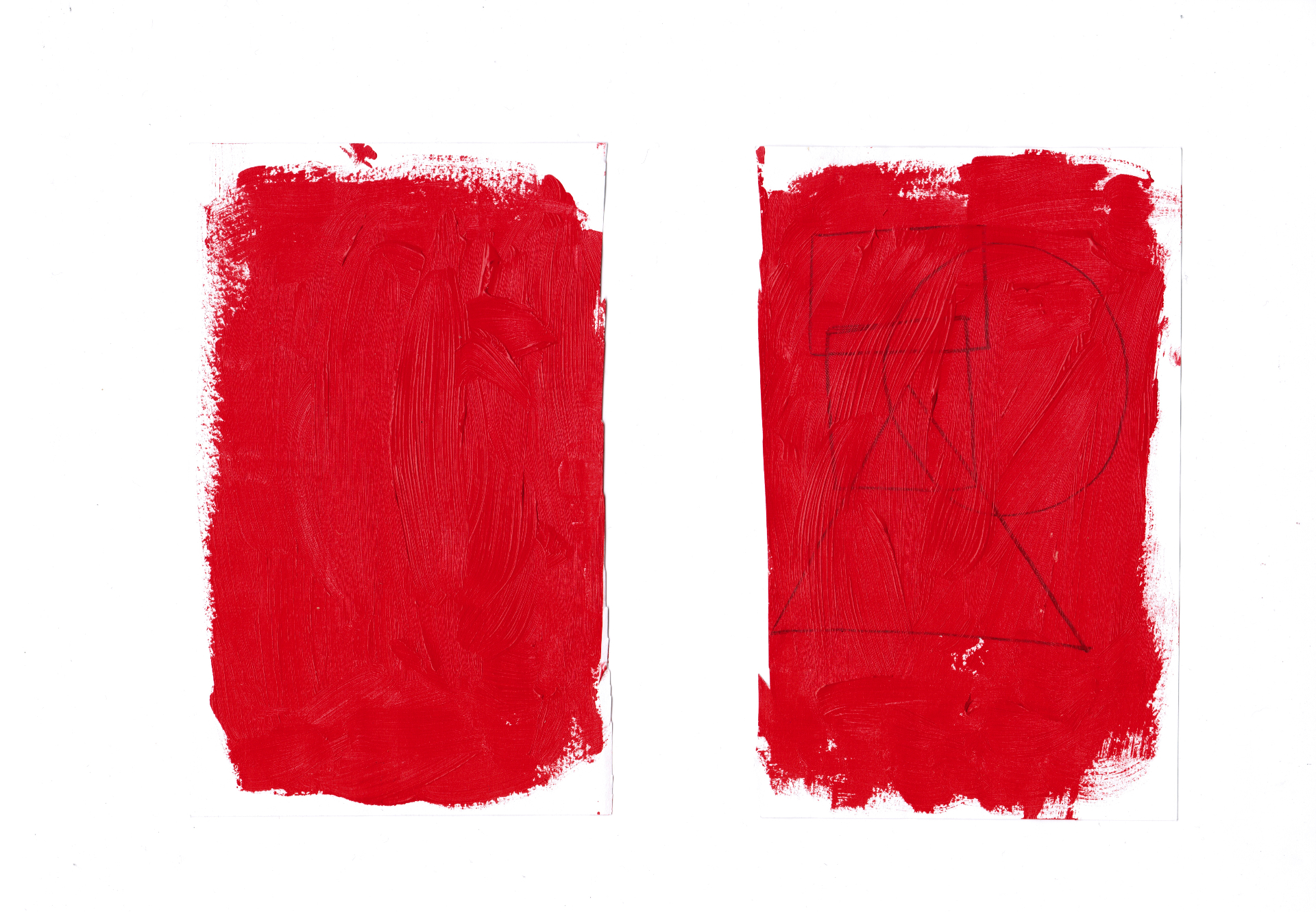 Pieza textil roja de Sismo